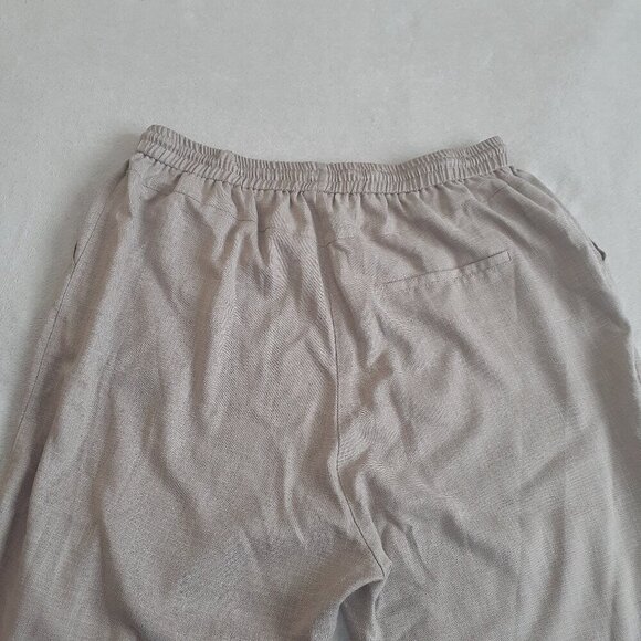 ASOS Women's Size 16 Brown Hourglass Textured Suit Jogger Lightweight Pants - Picture 8 of 12